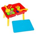 Hey Play Hey Play 80-TK036196 Water or Sand Sensory Table with Lid & Toys 80-TK036196